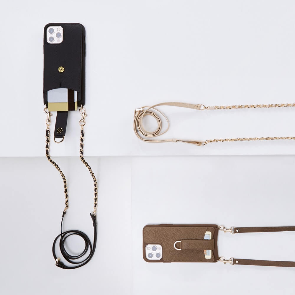 iPhone 13 Pro leather strap chic